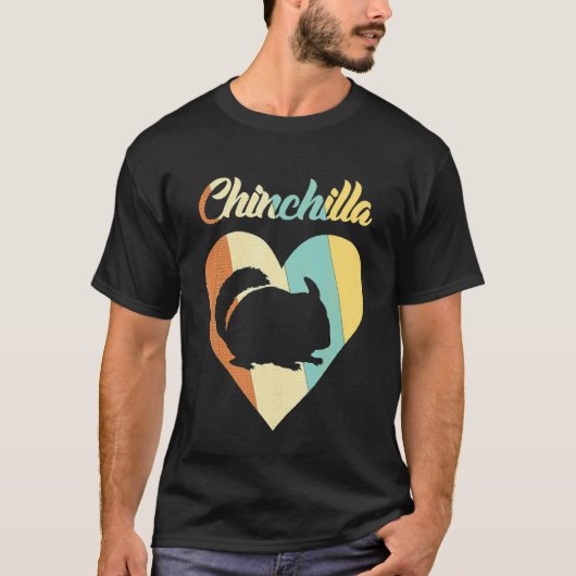 Chinchilla im Herzen T-Shirt (Vorderseite)
