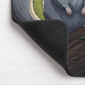 Chinchilla im Wald Mousepad (Ecke)