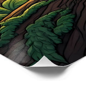 Chinchilla im Wald Poster (Ecke)