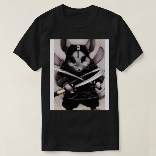 Chinchilla in einem Ninja-Kostüm T-Shirt (Design vorne)