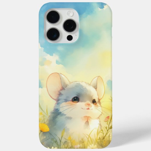 Chinchilla Joyful Glimps von Wildblumen Case-Mate iPhone Hülle (Rückseite)
