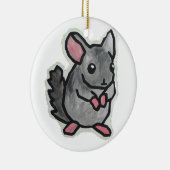 Chinchilla Keramik Ornament (Rechts)