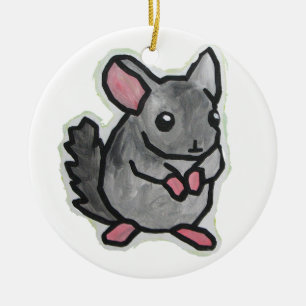 Chinchilla Keramik Ornament