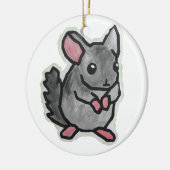 Chinchilla Keramik Ornament (Links)