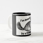 Chinchilla Kisses Zweifarbige Tasse (Vorderseite Links)