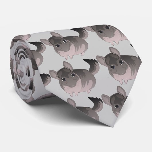 Chinchilla Krawatte (Gerollt)