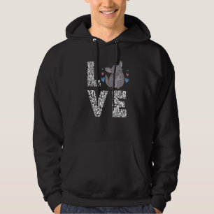 Chinchilla Leopard Liebe Niedlich Pet Chinchilla O Hoodie