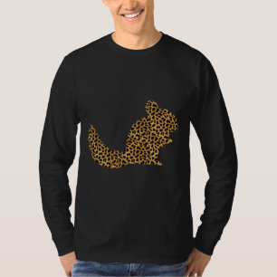 Chinchilla Leopard Print Rodent Animal Lover Women T-Shirt