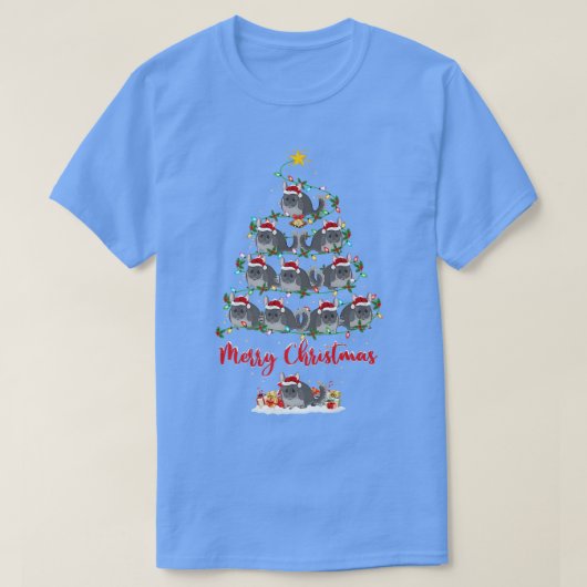 Chinchilla Lover Matching Santa Chinchilla Christm T-Shirt (Design vorne)