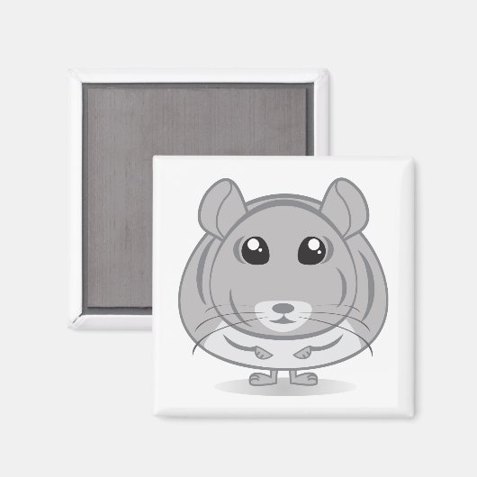 Chinchilla Magnet (Vorderseite/Rückseite)