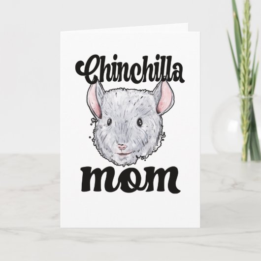 Chinchilla Mama Chinchilla Owner Chinchilla Mama Karte (Vorderseite)