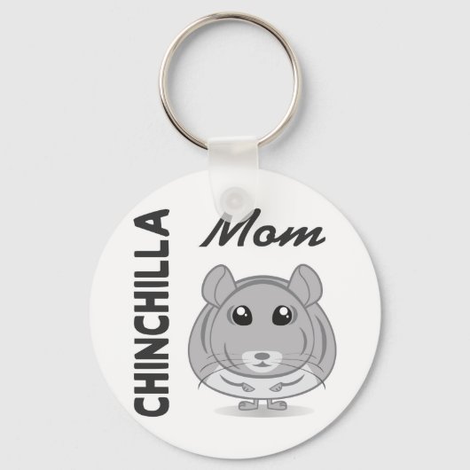 Chinchilla Mama Schlüsselanhänger (Vorderseite)