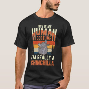 Chinchilla-Menschen-Kostüm Halloween Chinchilla T-Shirt