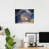 Chinchilla Mom holt ein paar Zzzz's Poster (Heimbüro)