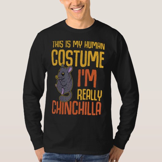 Chinchilla Niedliches Sprichwort Rodent T-Shirt (Vorderseite)