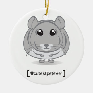 Chinchilla-niedlichste Haustier-überhaupt Keramik Ornament