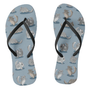 Chinchilla Pattern Badesandalen