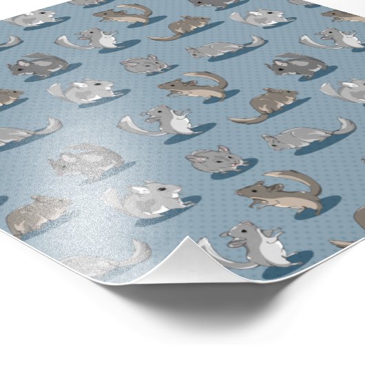 Chinchilla Pattern Fotodruck (Ecke)