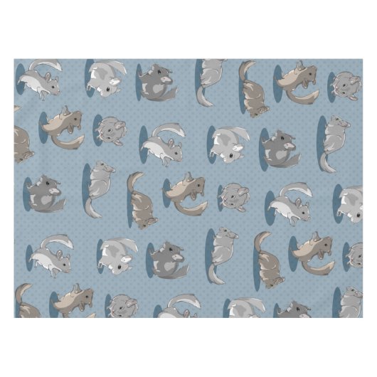 Chinchilla Pattern Tischdecke (Vorderseite (Horizontal))