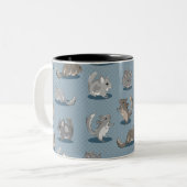 Chinchilla Pattern Zweifarbige Tasse (Vorderseite Links)