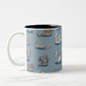 Chinchilla Pattern Zweifarbige Tasse (Links)