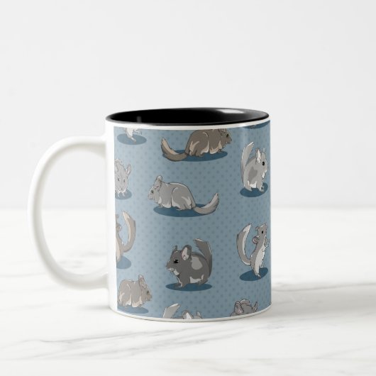 Chinchilla Pattern Zweifarbige Tasse (Links)