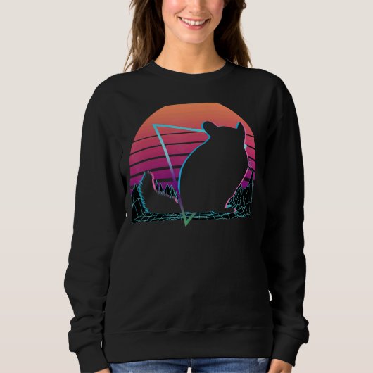 Chinchilla Retro Sweatshirt (Vorderseite)