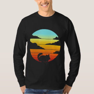 Chinchilla Retro Vintager 60er 70er Männer Frauen T-Shirt