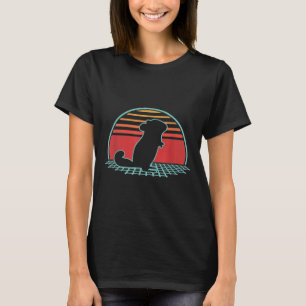 Chinchilla Retro Vintager 80er Style Animal Lover T-Shirt
