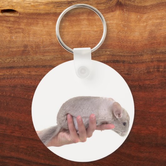 Chinchilla Schlüsselanhänger (Vorderseite)