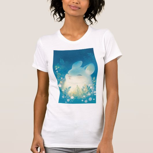 Chinchilla Serene Floral Retreat T-Shirt (Vorderseite)