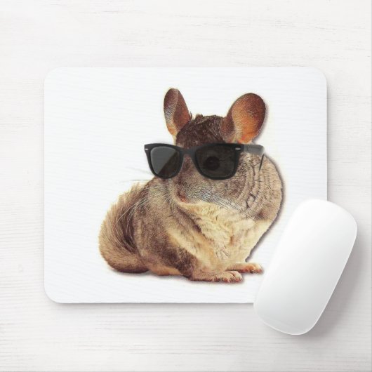 Chinchilla-Sonnenbrille Mousepad (Mit Mouse)