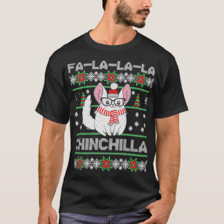 Chinchilla Ugly Christmas Sweater T-Shirt