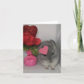 Chinchilla Valentine's Day Card Karte (Vorderseite)