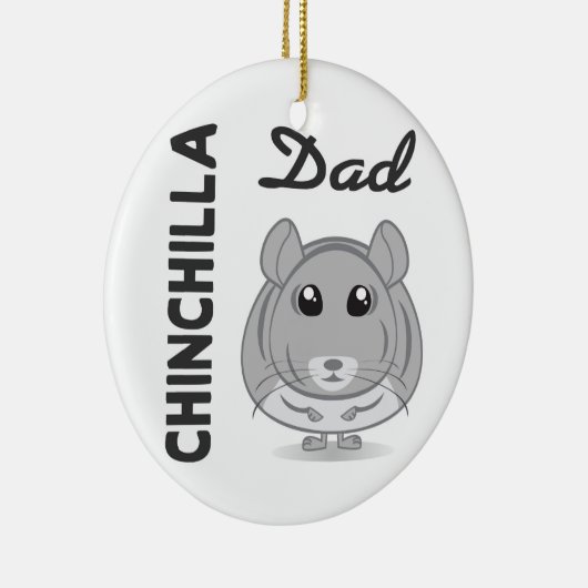 Chinchilla-Vater-Verzierung Keramikornament (Rechts)