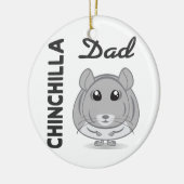Chinchilla-Vater-Verzierung Keramikornament (Links)