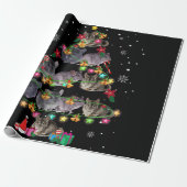 Chinchilla Weihnachtsbaum Funny Rodents Lover Xmas Geschenkpapier (Ungerollt)