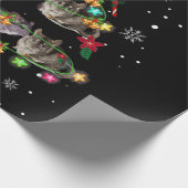 Chinchilla Weihnachtsbaum Funny Rodents Lover Xmas Geschenkpapier (Ecke)