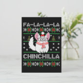 Chinchilla Weihnachtsgeschenk für Chinchilla-Liebe Einladung (Stehend Vorderseite)