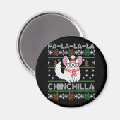 Chinchilla Weihnachtsgeschenk für Chinchilla-Liebe Magnet (Vorderseite/Rückseite)