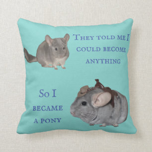 Chinchilla werden Pony Kissen