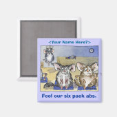 Chinchilla Work Out Magnet (Vorderseite/Rückseite)