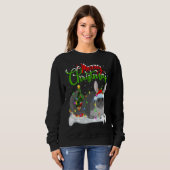 Chinchilla Xmas Dekorationen Sweatshirt (Vorne ganz)