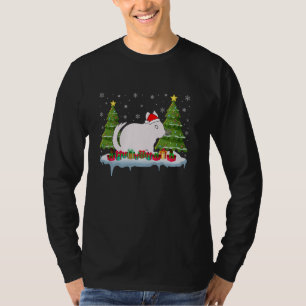 Chinchilla Xmas Tree Lighting Men Ugly Chris T-Shirt