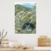 Chinchillas im Wilden Poster (Küche)