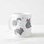Chinchillas machen Yoga Kaffeetasse (Vorderseite Links)