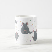 Chinchillas machen Yoga Kaffeetasse (Mittel)