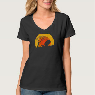 Chinchillas Retro Sunset Vintag für Chinchilla Ow T-Shirt