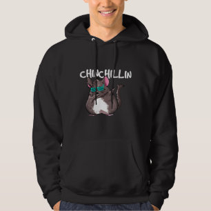 Chinchillin Dabbing Chinchilla Sun Glasses Meme Hoodie