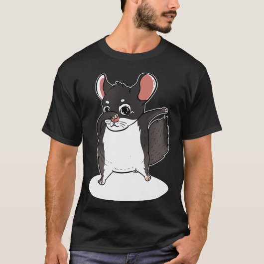Chinchillin Dabbing Chinchilla T-Shirt (Vorderseite)